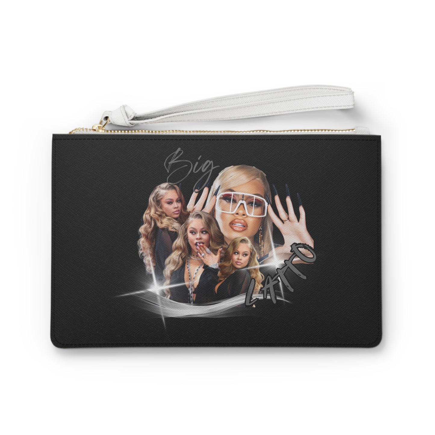 Big Latt0 Graphic Clutch Bag for Trendy Fashion Lovers