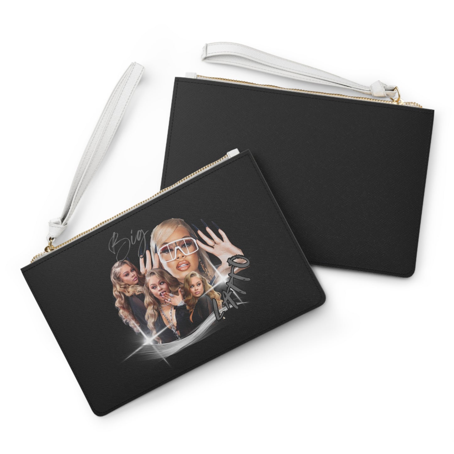Big Latt0 Graphic Clutch Bag for Trendy Fashion Lovers