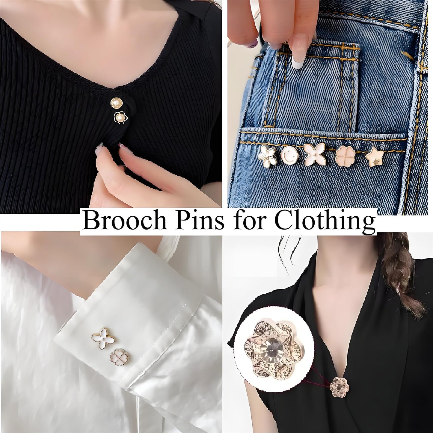 72Pcs Junk Socks Charms Kit, Gold Brooches and Pins for Women,Pearl and Rhinestone Sock Charms with Safety Pins, DIY Accessories for Decorating and Personalizing Socks Clothes Hats Shoes Scarf Shawl
