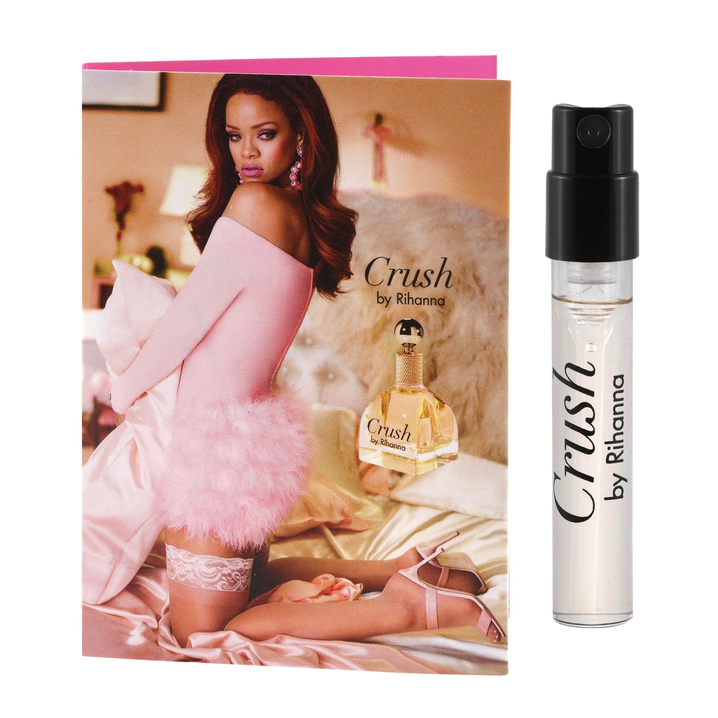 5 Rihanna perfume samples for women: Crush, Reb'l Fleur, Kiss, Rogue, and Rebelle. Fragrance sample vial bottles perfume Set. Great for small gift or to try before purchasing bigger bottles.
