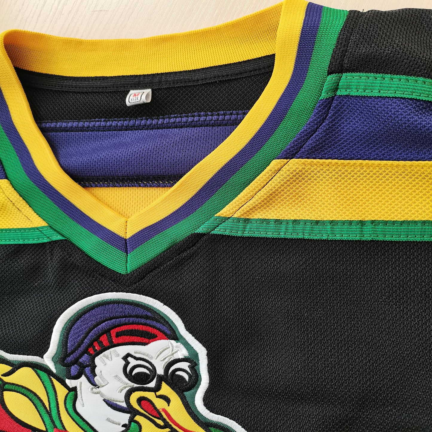 Tocament Mighty Ducks Ice Hockey Jersey #96 Charlie Conway,90s Movie Hockey Jersey for Men and Women(Black-96,Small)