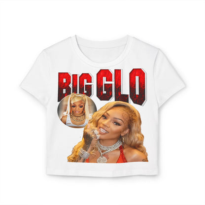 Stylish Women's Baby Tee - Big Glo Graphic Shirt