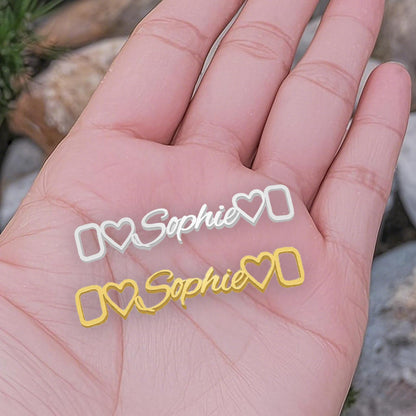 Zloris 2Pcs Personalized Shoe Charms for Sneakers Shoelace Charms Stainless Steel Decorations Accessories for Men Women