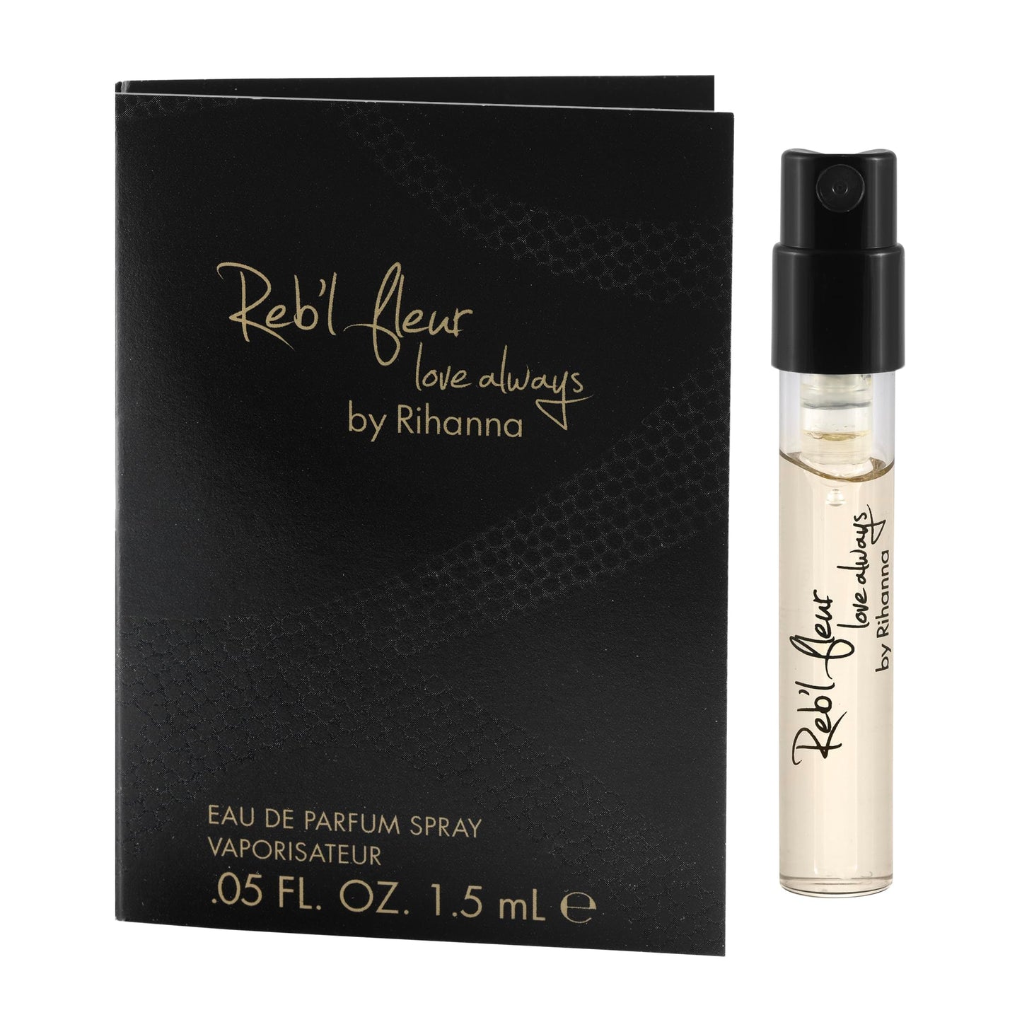 5 Rihanna perfume samples for women: Crush, Reb'l Fleur, Kiss, Rogue, and Rebelle. Fragrance sample vial bottles perfume Set. Great for small gift or to try before purchasing bigger bottles.