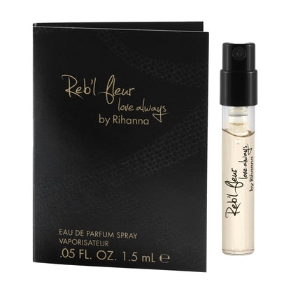5 Rihanna perfume samples for women: Crush, Reb'l Fleur, Kiss, Rogue, and Rebelle. Fragrance sample vial bottles perfume Set. Great for small gift or to try before purchasing bigger bottles.