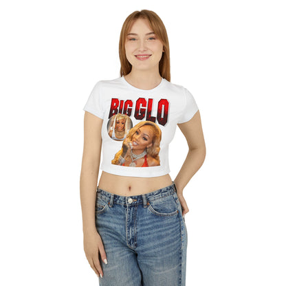 Stylish Women's Baby Tee - Big Glo Graphic Shirt
